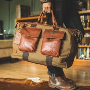 WILL CANVAS & LEATHER TRAVEL DUFFLE